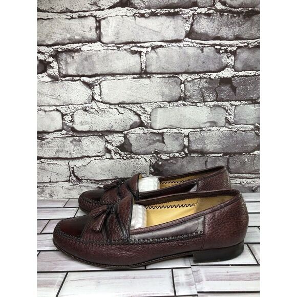 Moreschi Burgundy Leather Cap Toe Tassel Loafers Dress Shoes Men’s Sz 9M US/42EU main image 15